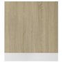 vidaXL Panneau de Particules pour Lave-Vaisselle avec plinthe - 59,5 x 3 x 67 cm