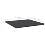 vidaXL Étagères pour étagère 8 unités en aggloméré Gris 40 x 40 x 1,5 cm