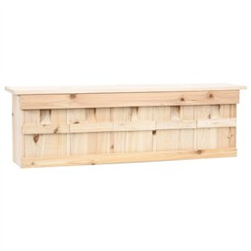 vidaXL Maison pour Moineau avec 5 Chambres Nichoir Cage Jardin Bois de Sapin