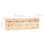 vidaXL Maison pour Moineau avec 5 Chambres Nichoir Cage Jardin Bois de Sapin