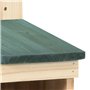 vidaXL 4X Bois de Sapin Nichoirs 12x16x20 cm Maison Cage à Oiseaux Jardin