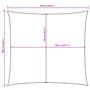 vidaXL Voile de Parasol Voile d'Ombrage Ecran Solaire de Jardin Store de Patio Terrasse Balcon Extérieur Tissu Oxford Carré 6x6 