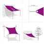 vidaXL Voile de Parasol Voile d'Ombrage Ecran Solaire de Jardin Store de Patio Terrasse Balcon Extérieur Tissu Oxford Carré 6x6 