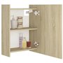 vidaXL - Bad-Spiegelschrank Sonoma-Eiche 62,5x20,5x64 cm Spanplatte