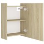vidaXL - Bad-Spiegelschrank Sonoma-Eiche 62,5x20,5x64 cm Spanplatte