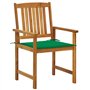 vidaXL 2X Chaises de Jardin avec Coussins Sièges de Patio Chaises de Terrasse Sièges d'Extérieur Chaises de Plage Camping Bois d