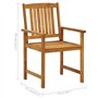 vidaXL 2X Chaises de Jardin avec Coussins Sièges de Patio Chaises de Terrasse Sièges d'Extérieur Chaises de Plage Camping Bois d