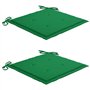 vidaXL 2X Chaises de Jardin avec Coussins Sièges de Patio Chaises de Terrasse Sièges d'Extérieur Chaises de Plage Camping Bois d