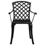 vidaXL Ensemble de Bistro 3 pcs Salon de Jardin Mobilier de Terrasse Meubles de Balcon Table et Chaises de Patio Extérieur Alumi
