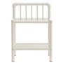vidaXL 2X Tables de Chevet Table de Nuit Armoire de Chevet Armoire de Lit Chambre à Coucher Maison Intérieur Blanc et Transparen