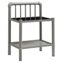 vidaXL Table de Chevet Table de Nuit Armoire de Chevet Armoire de Lit Chambre à Coucher Maison Intérieur Gris et Noir 45x34,5x62