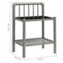 vidaXL Table de Chevet Table de Nuit Armoire de Chevet Armoire de Lit Chambre à Coucher Maison Intérieur Gris et Noir 45x34,5x62