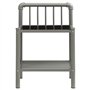 vidaXL Table de Chevet Table de Nuit Armoire de Chevet Armoire de Lit Chambre à Coucher Maison Intérieur Gris et Noir 45x34,5x62
