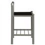 vidaXL Table de Chevet Table de Nuit Armoire de Chevet Armoire de Lit Chambre à Coucher Maison Intérieur Gris et Noir 45x34,5x62