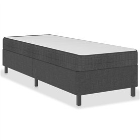 vidaXL Cadre de lit à sommier tapissier en Tissu Gris 80 x 200 cm
