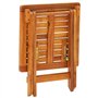vidaXL Bois d'Acacia Chaise Longue de Jardin avec Table et Coussin Bain de Soleil d'Extérieur Transat de Patio Chaise Longue de 