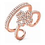 Folli Follie 3R17S015RC Bague en argent sterling pour femme Rose Taille 52