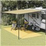 vidaXL Tapis de Tente Tapis de Voyage de Camping Tapis de Patio Auvent de Caravane Extérieur Résistance aux Intempéries 250x600 