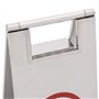 vidaXL Panneau de Stationnement Pliable Interdit Avertissement de Stationnement Panneau d'Avertissement Parking Extérieur Acier 