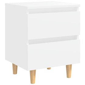 vidaXL Table de Chevet avec Pieds en Pin, Armoire de Chevet, Armoire de Lit, Meuble de Chambre à Coucher Maison Intérieur, Scand