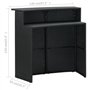 vidaXL Ensemble de Bar de Jardin avec Coussins 3 pcs Table et Chaises de Patio Mobilier de Terrasse Salon de Jardin Meubles d'Ex