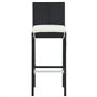 vidaXL Ensemble de Bar de Jardin avec Coussins 3 pcs Table et Chaises de Patio Mobilier de Terrasse Salon de Jardin Meubles d'Ex