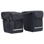 vidaXL Sac de Vélo Double pour Porte-Bagages Etanche Sacoche de Vélo Sac de Bicyclette Sac de Rangement Voyage à Vélo Camping 35