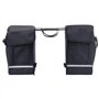 vidaXL Sac de Vélo Double pour Porte-Bagages Etanche Sacoche de Vélo Sac de Bicyclette Sac de Rangement Voyage à Vélo Camping 35