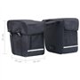 vidaXL Sac de Vélo Double pour Porte-Bagages Etanche Sacoche de Vélo Sac de Bicyclette Sac de Rangement Voyage à Vélo Camping 35