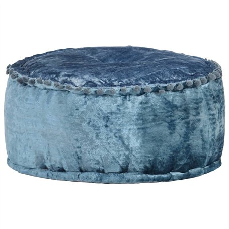 vidaXL Pouf Rond Repose-Pied de Salle de Séjour Tabouret de Salon Repose-Pied de Chambre à Coucher Maison Intérieur Velours 40x2