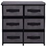 vidaXL Armoire de Rangement à 6 Tiroirs Meuble de Stockage Armoire Latérale Commode Couloir Salon Chambre à Coucher Intérieur 55