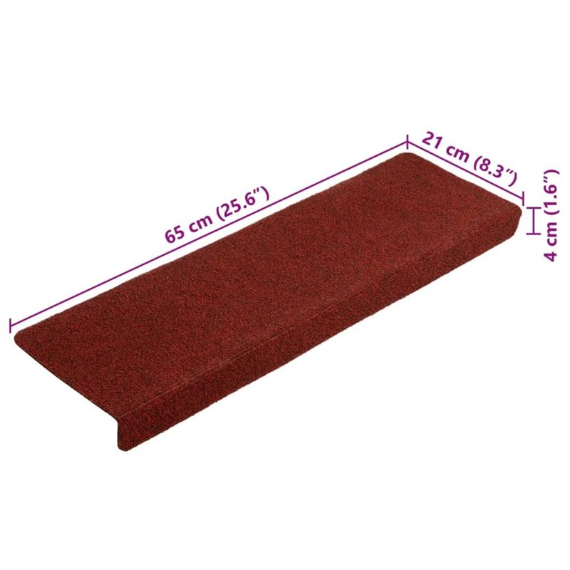 Image secondaire de vidaXL Tapis de Marches d'Escalier 10 pcs, Moquettes de Marches Antidérapantes, Carpettes d'Escalier Insonorisantes, Décorations