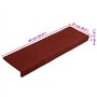 vidaXL Tapis de Marches d'Escalier 10 pcs, Moquettes de Marches Antidérapantes, Carpettes d'Escalier Insonorisantes, Décorations