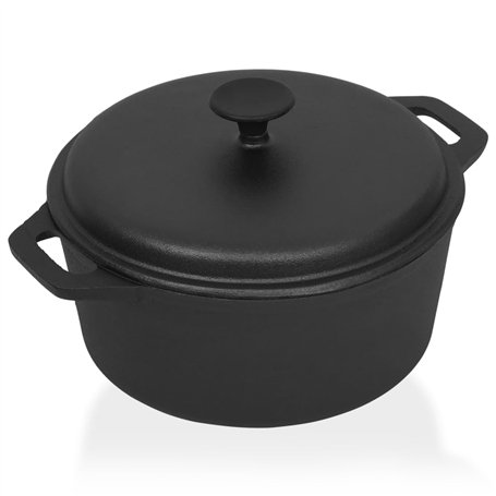 vidaXL Pot Marmite Pot de Cuisson Grill Camping Barbecue Extérieur Restaurant Accessoire de Cuisine Maison Intérieur Ø26,5 cm Fo