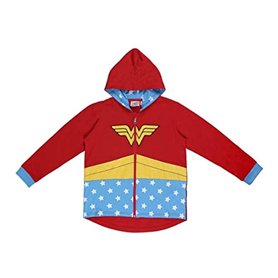 CERDÁ LIFE'S LITTLE MOMENTS - Sweat à Capuche Large Wonder Woman pour Filles - Licence Officielle DC Comics