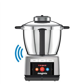 Magimix Cook Expert Connecté - Robot de cuisine Multifonction Connect 3,5L, Moteur Professionnel 1700W,Chrome mat