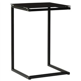vidaXL Table d'Appoint Table de Canapé Table de Salon Meuble de Salle de Séjour Bout de Canapé Maison Intérieur Noir 40x40x60 cm
