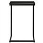 vidaXL Table d'Appoint Table de Canapé Table de Salon Meuble de Salle de Séjour Bout de Canapé Maison Intérieur Noir 40x40x60 cm