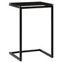 vidaXL Table d'Appoint Table de Canapé Table de Salon Meuble de Salle de Séjour Bout de Canapé Maison Intérieur Noir 40x40x60 cm