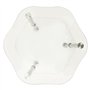 vidaXL Table d'appoint à 2 Niveaux en Verre Transparent 38 x 38 x 50 cm