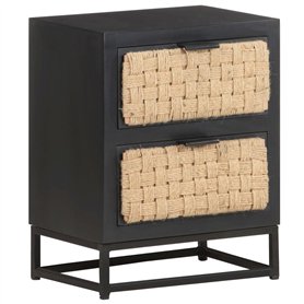 vidaXL Table de Chevet en Bois Massif de Manche 40 x 30 x 50 cm