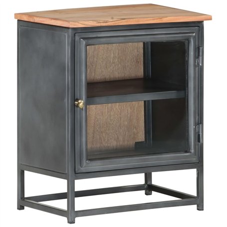 vidaXL Table de Chevet Table de Nuit Armoire de Lit Armoire de Chevet Table d'Appoint Chambre à Coucher Gris 40x30x50 cm Bois d'