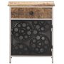 vidaXL Table de Nuit 40x30x50 cm Bois de Mangue Brut