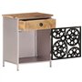 vidaXL Table de Nuit 40x30x50 cm Bois de Mangue Brut