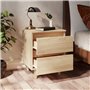 vidaXL Table de Chevet avec Pieds en Pin, Armoire de Chevet, Armoire de Lit, Meuble de Chambre à Coucher Maison Intérieur, Scand