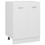 vidaXL Armoire inférieure 60x46x81,5 cm aggloméré Blanc