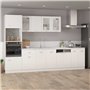vidaXL Armoire inférieure 60x46x81,5 cm aggloméré Blanc