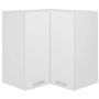 vidaXL Armoire d'angle Suspendue, Meuble de Cuisine Mural avec Étagère, Armoire de Rangement Salle à Manger Maison Intérieur, Bl