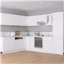 vidaXL Armoire d'angle Suspendue, Meuble de Cuisine Mural avec Étagère, Armoire de Rangement Salle à Manger Maison Intérieur, Bl