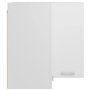 vidaXL Armoire d'angle Suspendue, Meuble de Cuisine Mural avec Étagère, Armoire de Rangement Salle à Manger Maison Intérieur, Bl